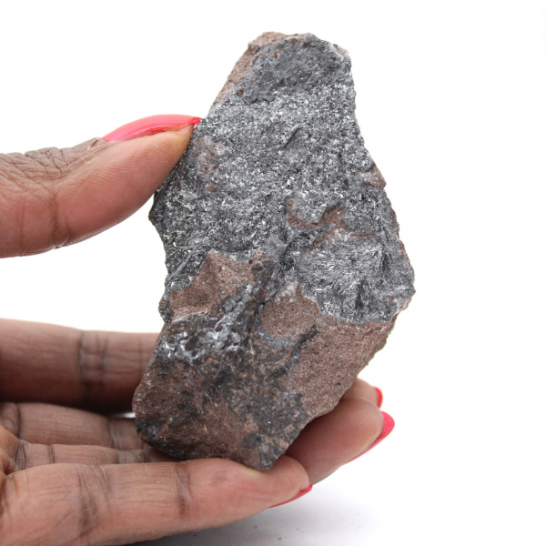 Pyrolusite, Roche Brute Cristallisation Fine Maroc