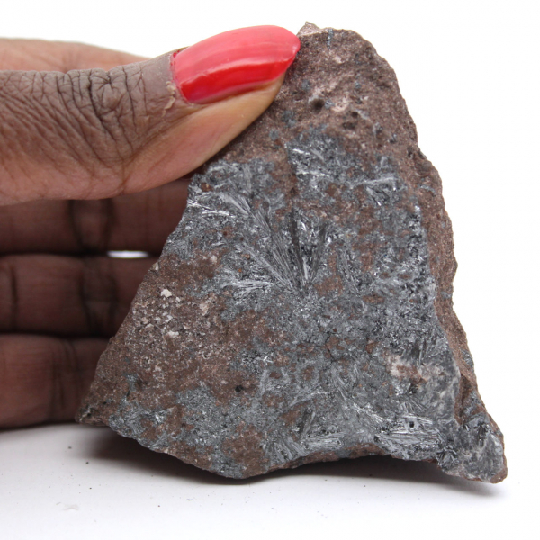 Pyrolusite Maroc, Fragment de roche Cristallisation