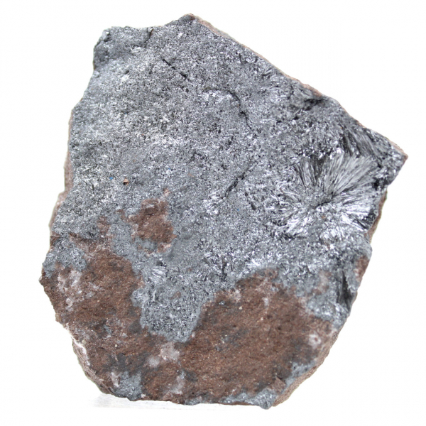 Pyrolusite Cristallisée sur Matrice, Minéral Maroc