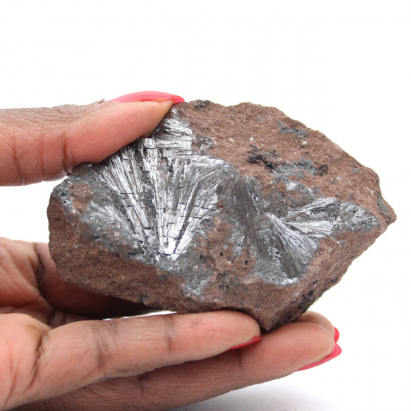 Cristaux de Pyrolusite, Roche Minérale Maroc