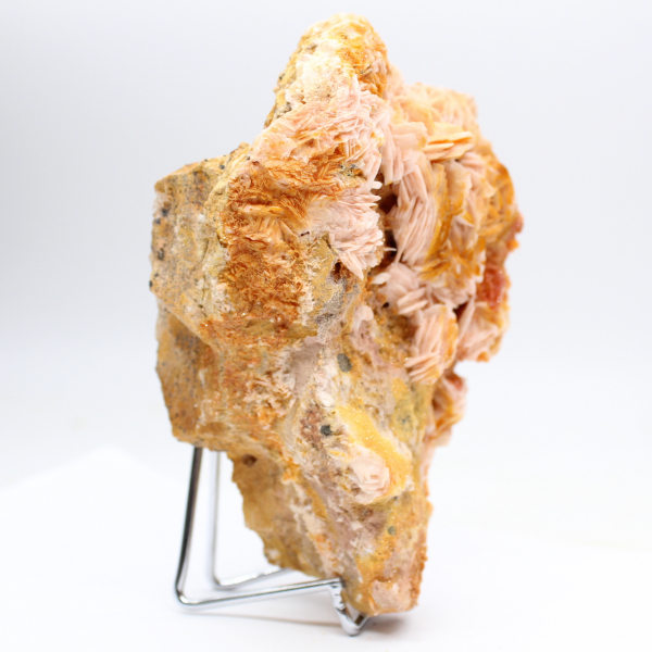 Spécimen de barytine orange marocaine en cristaux naturels