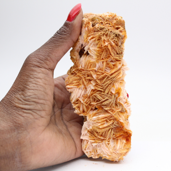 Barytine orange marocaine en cristallisation naturelle