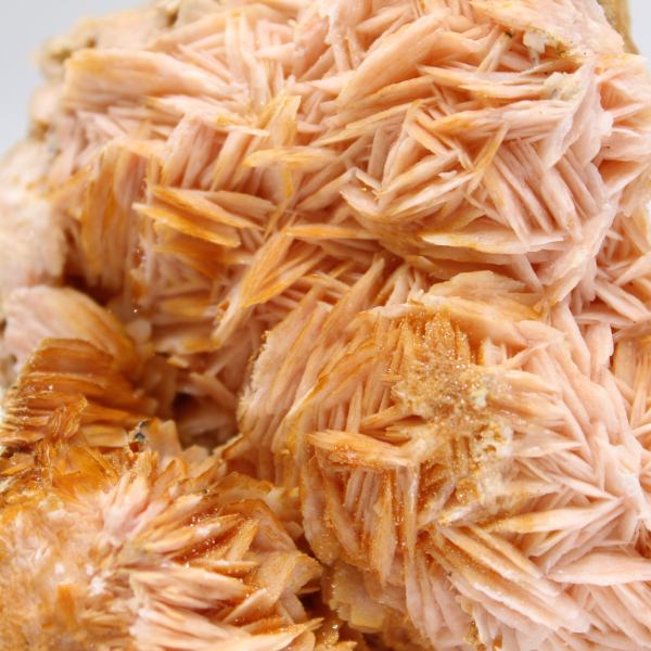 Barytine orange du Maroc, spécimen cristallisé