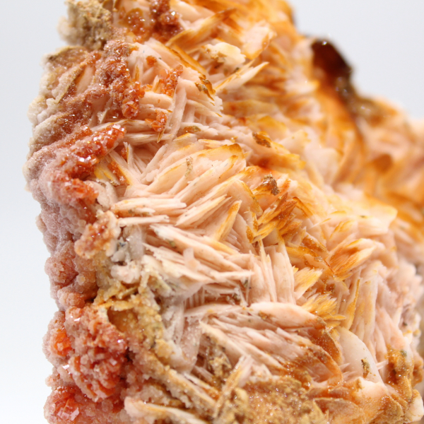 Cristaux de barytine orange du Maroc pour amateurs