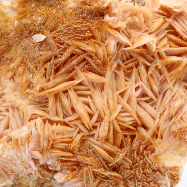 Cristaux de barytine orange marocaine de collection