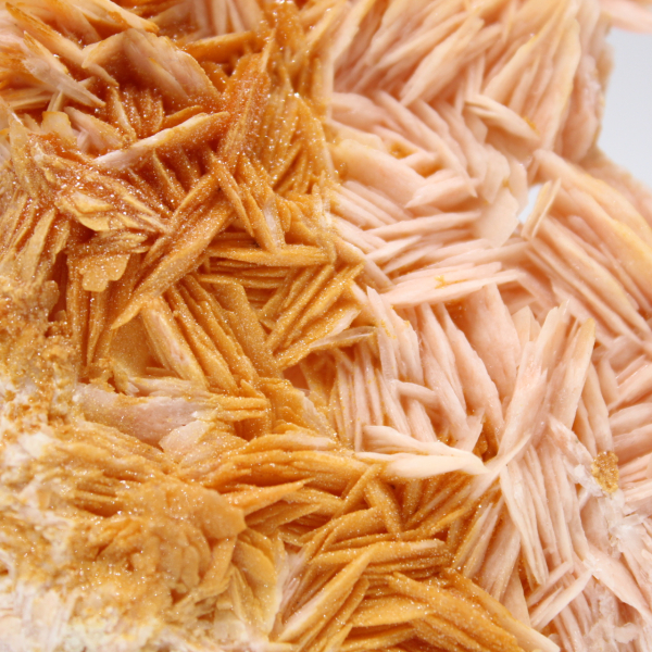 Barytine orange marocaine à cristaux légers