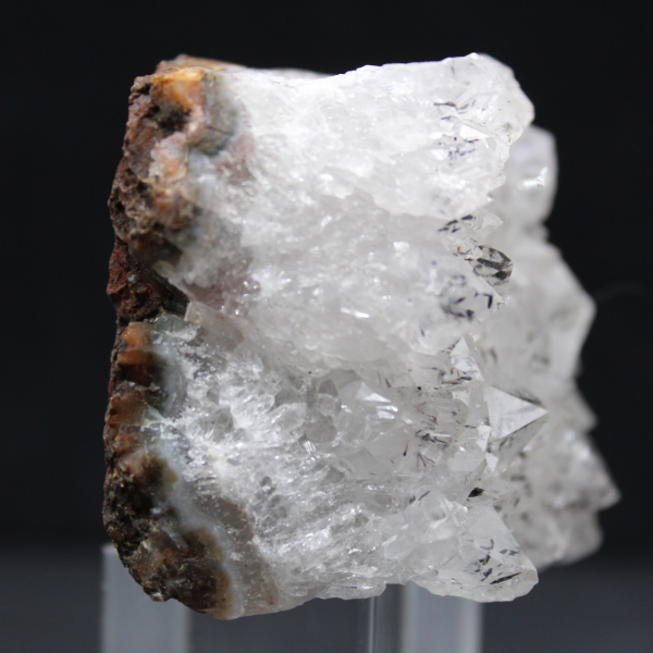 Roche brute de Quartz à inclusion de Goethite, Maroc