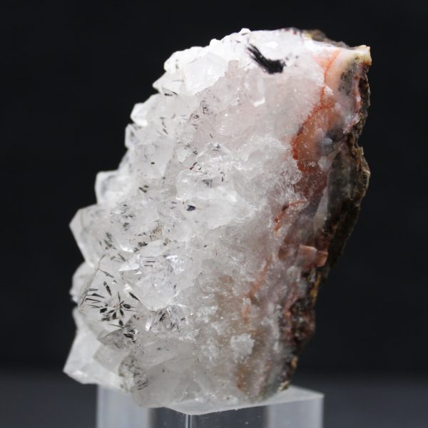 Cristaux Quartz Goethite Maroc, Petite druse de 120g