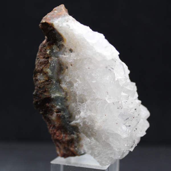 Grande Druse de Quartz avec inclusion de Goethite, Maroc