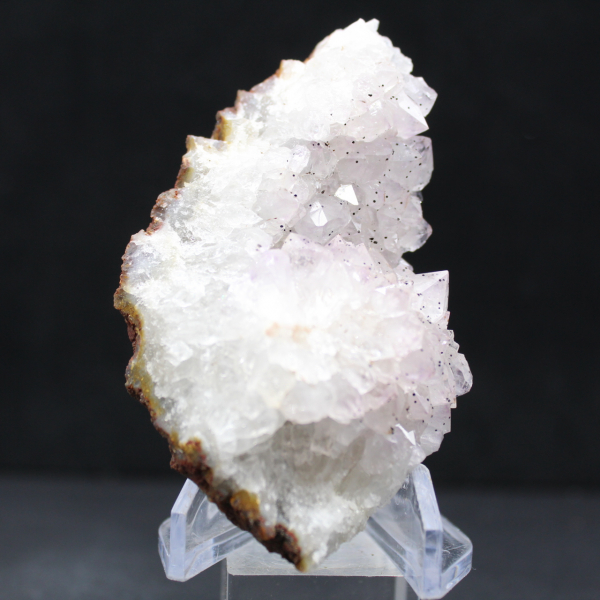 Druses de Quartz inclusions Goethite, Pierre brute 130g