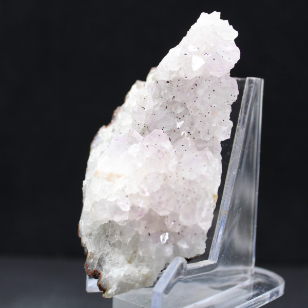 Druses de Quartz inclusions Goethite, Pierre brute 130g