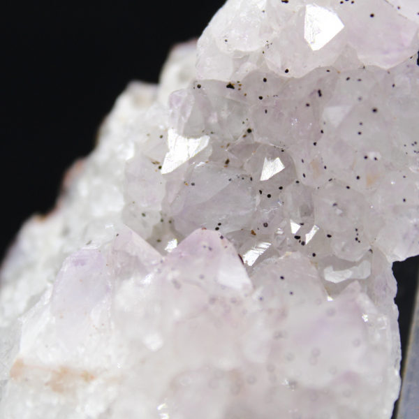 Druses de Quartz inclusions Goethite, Pierre brute 130g