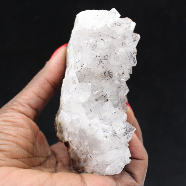 Authentique Quartz brut du Maroc, Cristaux à Goethite