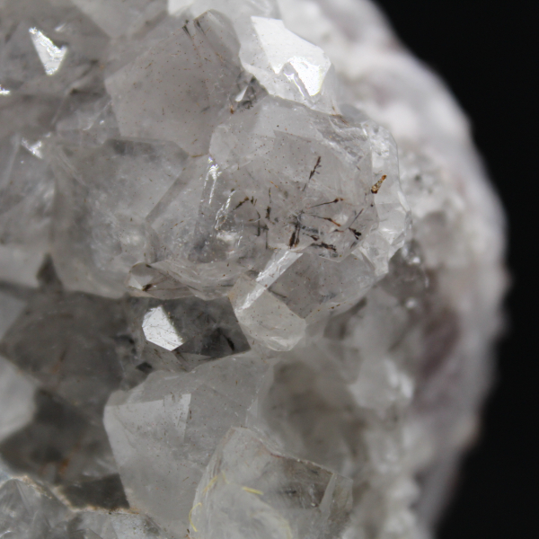 Quartz Géode inclusions Goethite, Roche minérale Marocaine