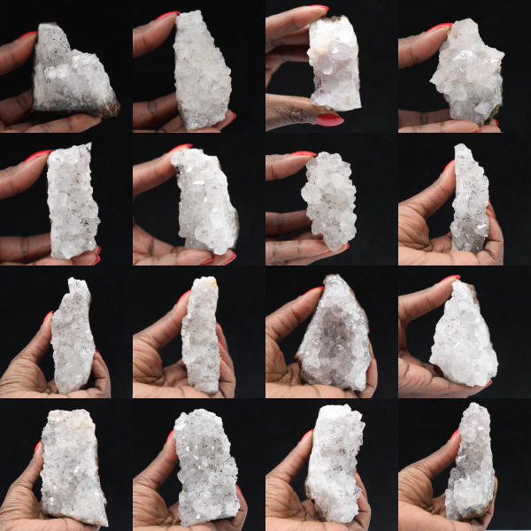 Quartz brut du Maroc, Cristaux à inclusions de Goethite