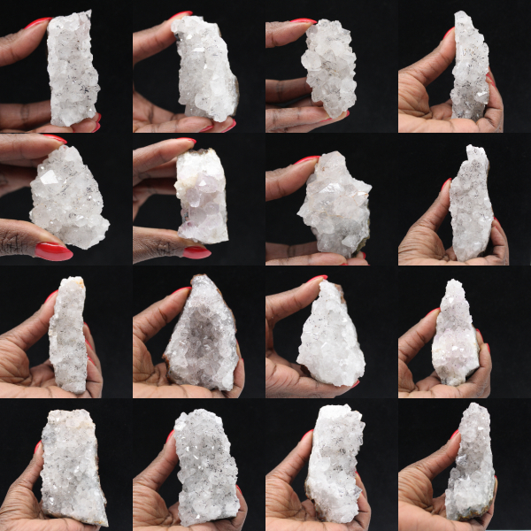 Quartz brut du Maroc, Cristaux à inclusions de Goethite