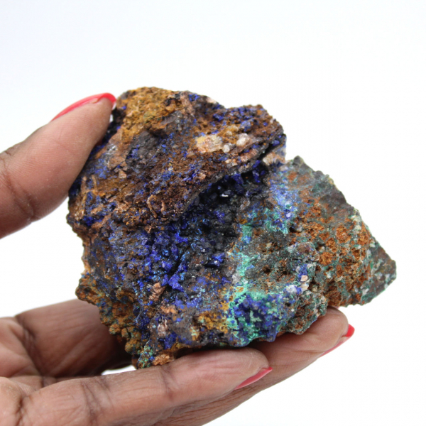 Duo Malachite Azurite sur gangue