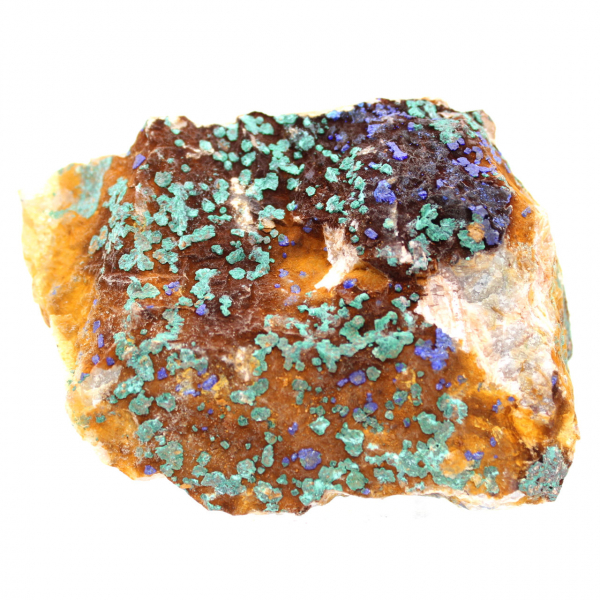 Azurite Malachite sur gangue