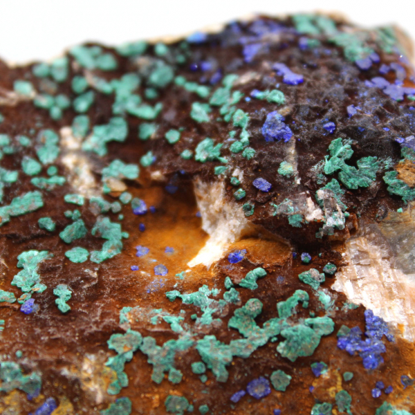 Azurite Malachite sur gangue