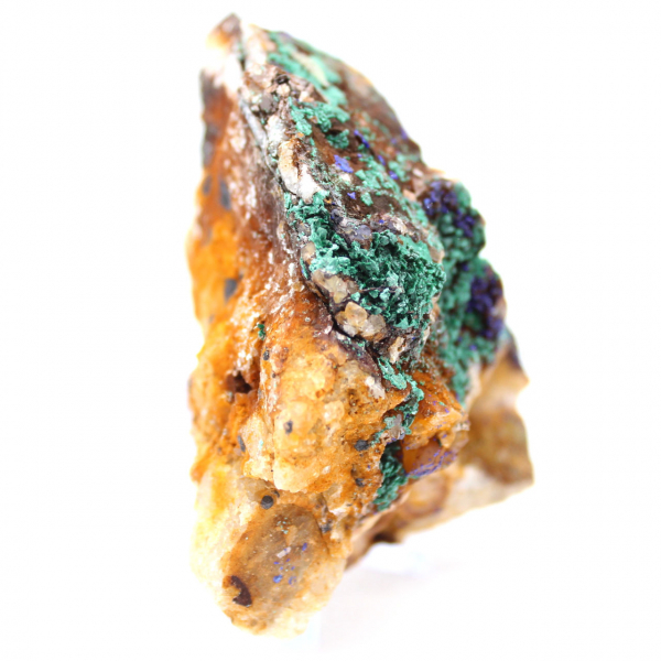 Duo Azurite Malachite sur gangue