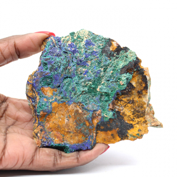 Minéral Malachite Azurite Maroc