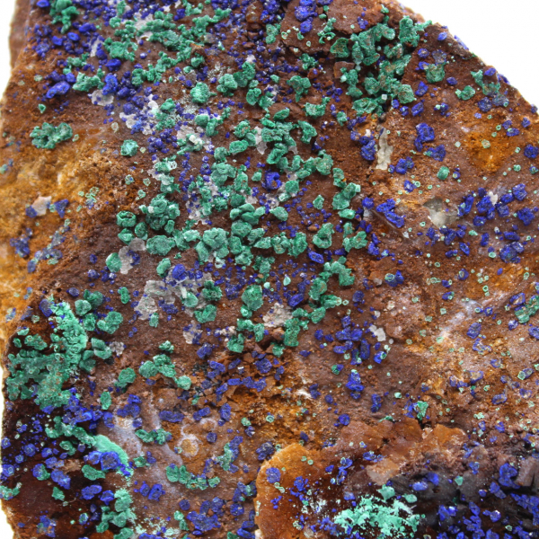 Cristaux mixtes Azurite Malachite