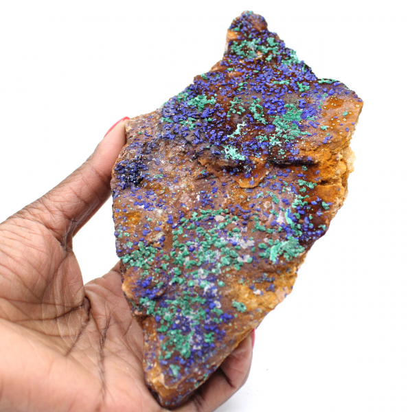 Cristaux mixtes Azurite Malachite