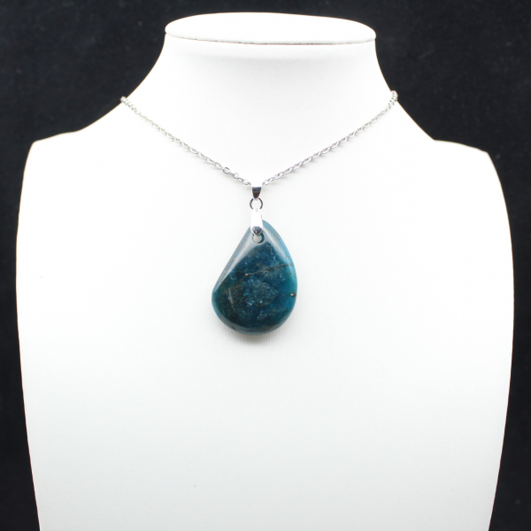 Pendentif Apatite de Madagascar - Cristallisation Naturelle