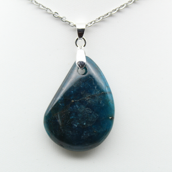 Pendentif Apatite de Madagascar - Cristallisation Naturelle