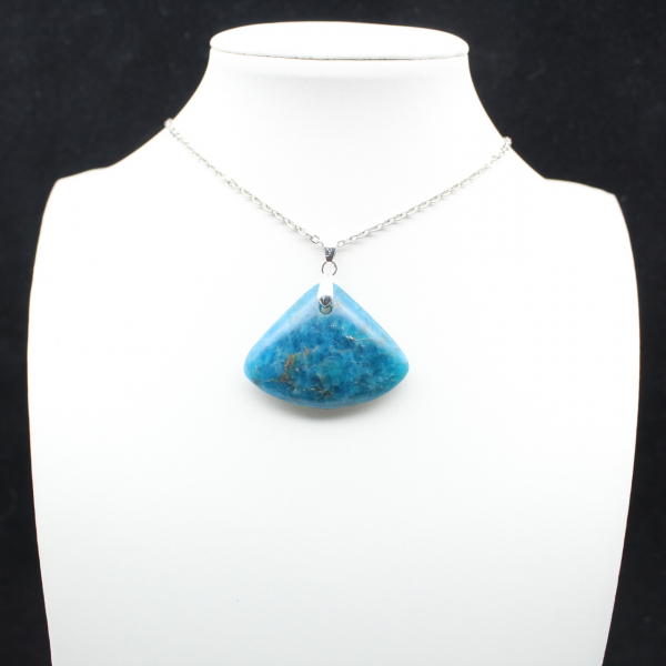 Pendentif Apatite Bleue - Spécimen Minéralogique Madagascar