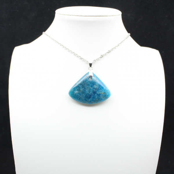 Pendentif Apatite Bleue - Spécimen Minéralogique Madagascar