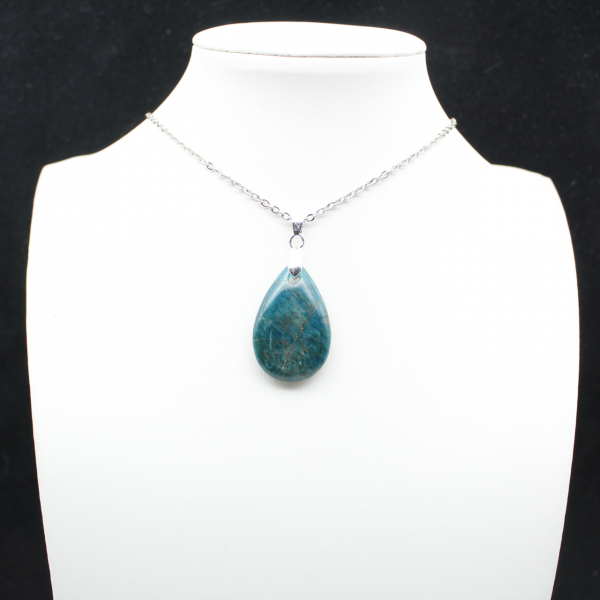 Pendentif Apatite Bleue Madagascar - Petit Spécimen Précieux