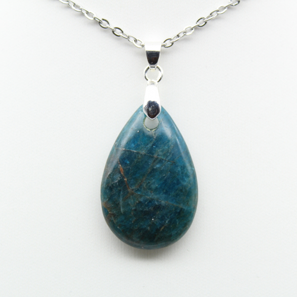 Pendentif Apatite Bleue Madagascar - Petit Spécimen Précieux