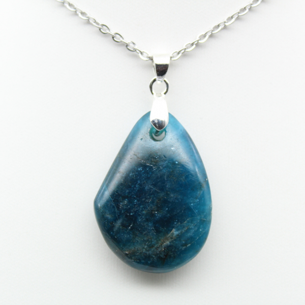 Pendentif Apatite Bleue Madagascar - Minéralogie Authentique