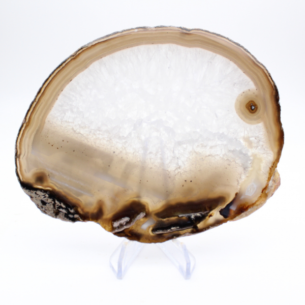 Agate rubanée en tranche du Brésil