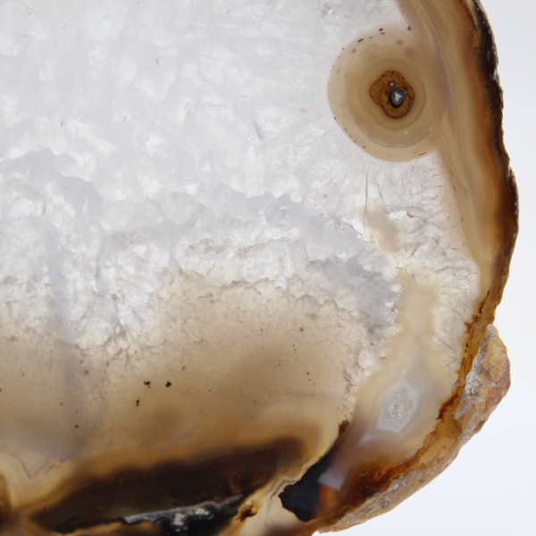 Agate rubanée en tranche du Brésil