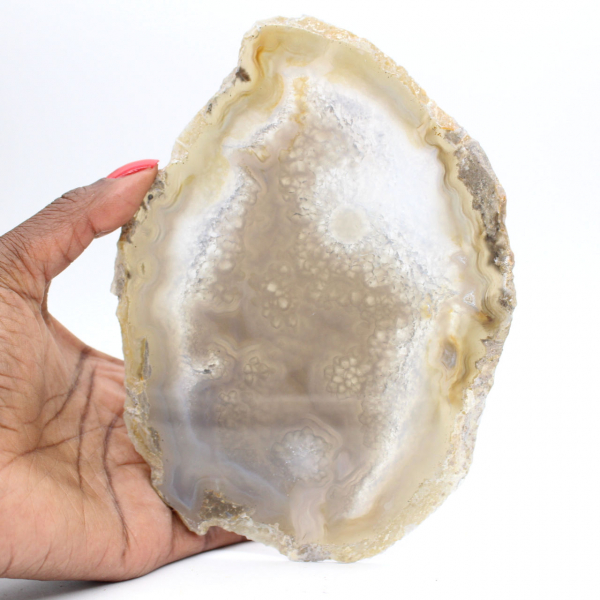 Tranche de géode d'Agate brésilienne