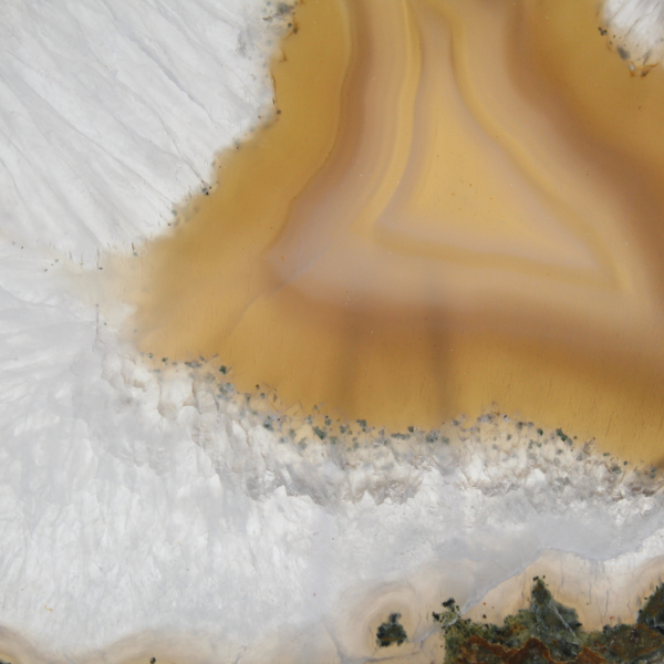 Plaque de Calcédoine Agatisée