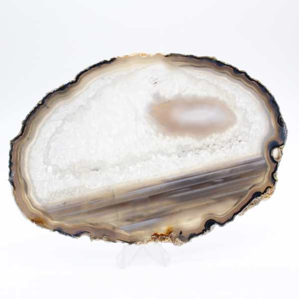 Plaque d'Agate translucide polie