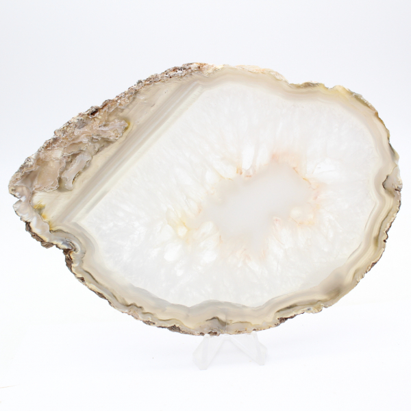 Agate du Brésil : spécimen poli