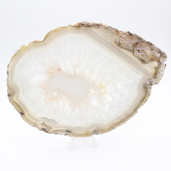 Agate du Brésil : spécimen poli