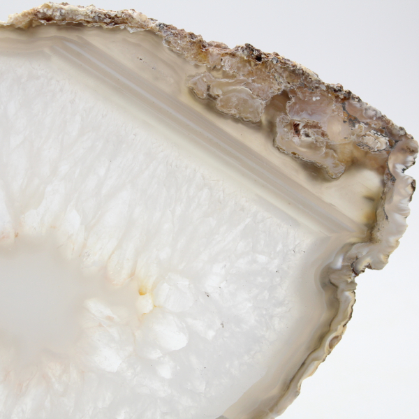 Agate du Brésil : spécimen poli