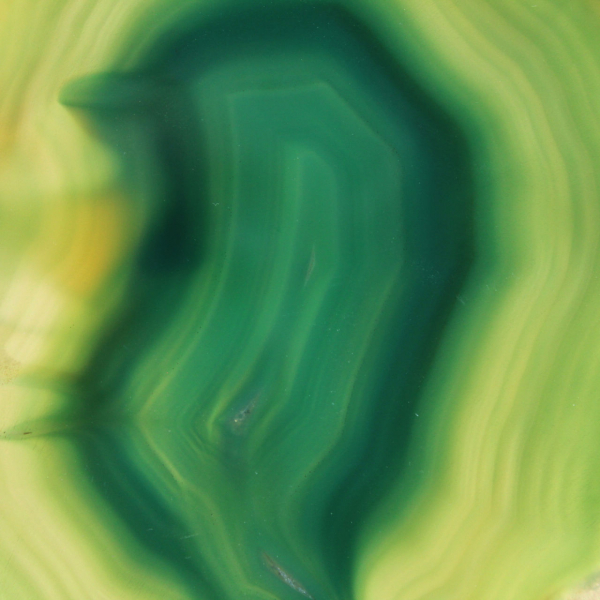 Agate verte tranchée – Spécimen de collection Brésil 255 g