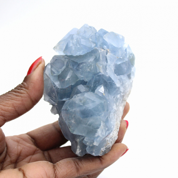 Célestine Malgache : Druse de Cristaux Bleus