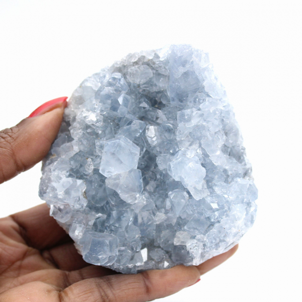 Célestine de Madagascar : Druse et Amas de Cristaux