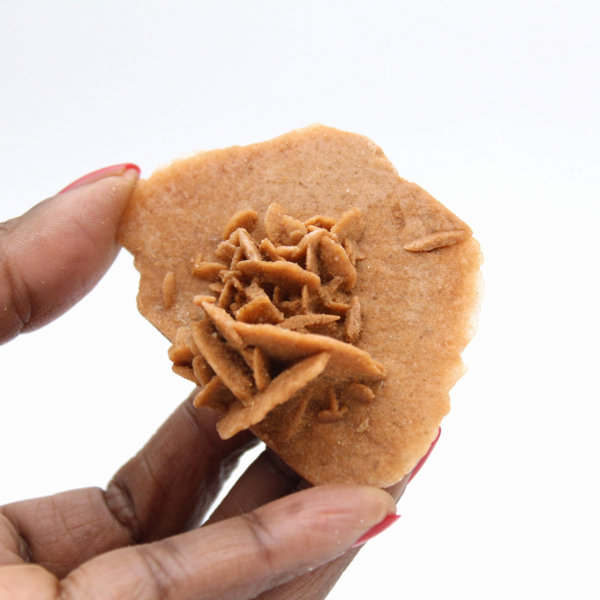 Légère Rose des sables du Maroc : cristallisation fine