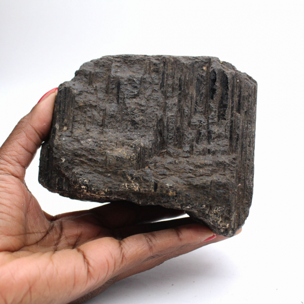 Grande Tourmaline Noire de Madagascar - Minéral Authentique