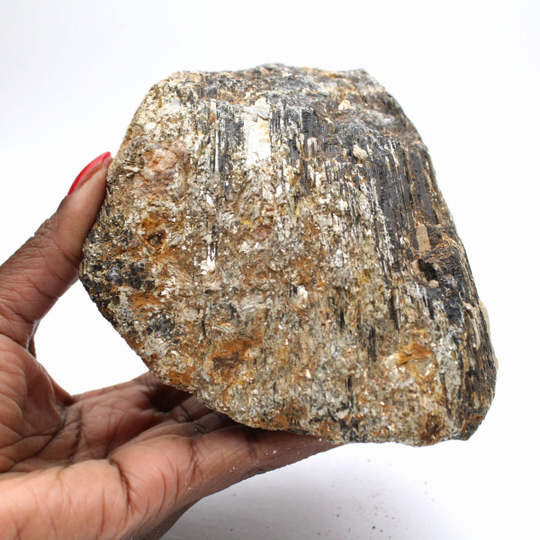 Tourmaline Noire Massive - Bloc de Madagascar Naturel