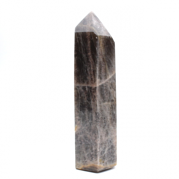 Prisme de Microcline Naturel - Pierre de Lune Noire Madagascar