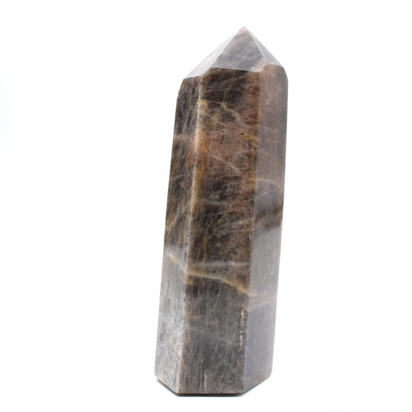 Prisme de Microcline Naturel - Pierre de Lune Noire Madagascar